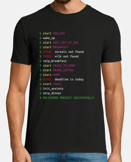 T-shirt Life of a Programmer  Coding Geek Gift