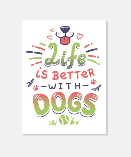Wall life with dogs do not buy adopt