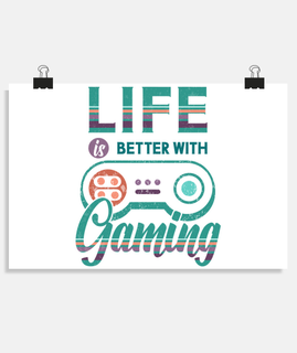 Life Is Better With Gaming Sporty Gamer