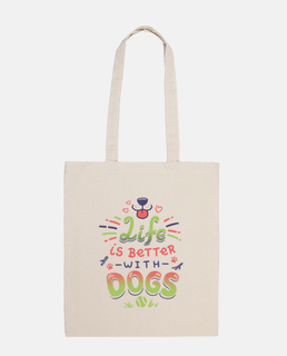 life with dogs do not buy adopt bag