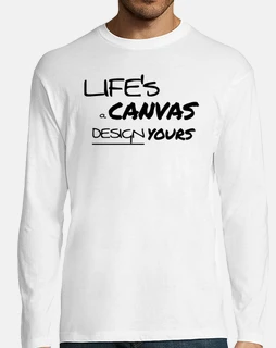 Lifes A Canvas Design Yours Motivational Aspiration  Black