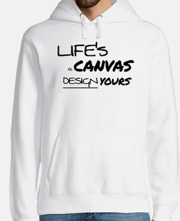 Lifes A Canvas Design Yours Motivational Aspiration  Black