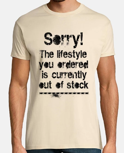 Camiseta Lifestyle is out of stock (negro)