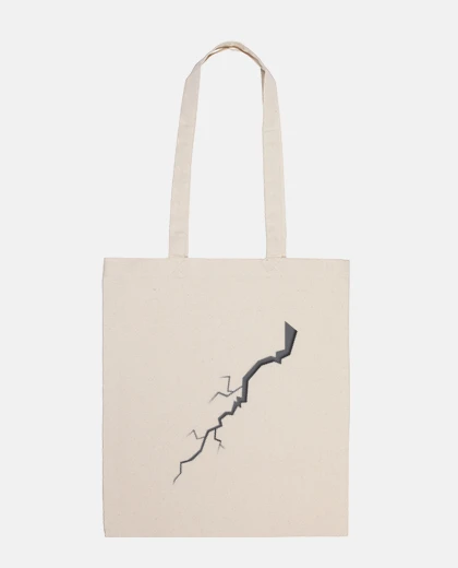 Bag lightning flash during a storm student tote bag