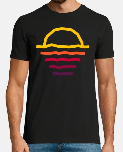 Tee-shirt lignes de coucher