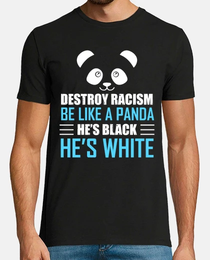 Camiseta lindo destruir el racismo sé como un pa