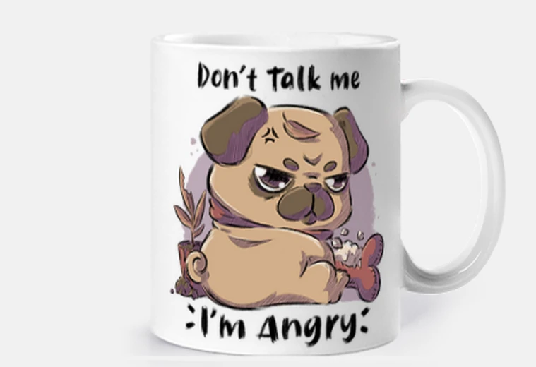 Taza lindo enojado