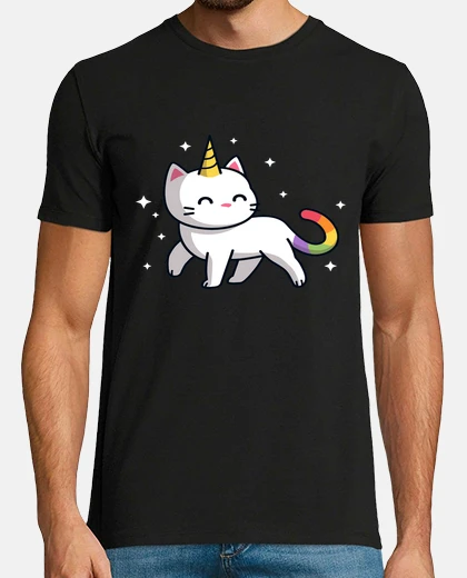 Playera lindo gatito unicornio