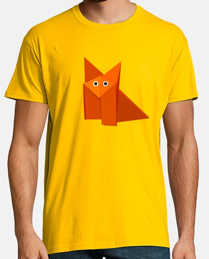 Camiseta lindo zorro de origami