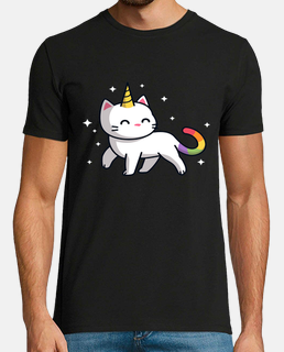 Camiseta lindo gatito unicornio