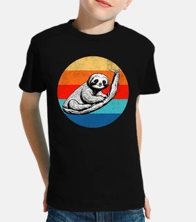 lindo perezoso de estilo retro