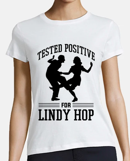 Playera lindy hop dancer embraces swing dance