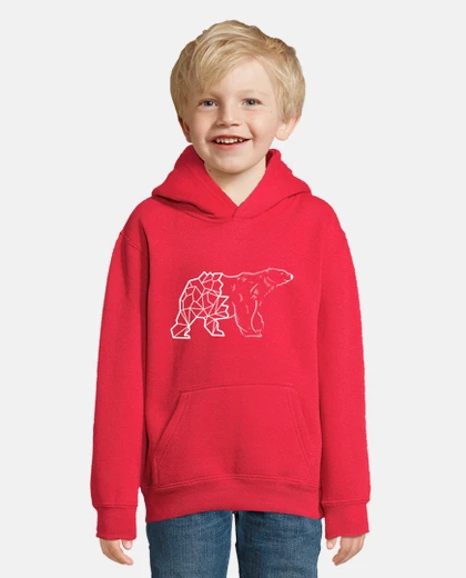 Kids line art semi geo polar bear