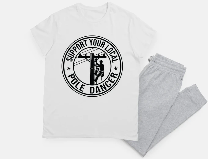 Pyjama lineard maintenance technician lines humor night sleep