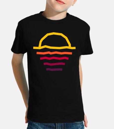 Ropa líneas del atardecer