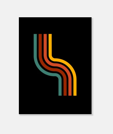 Stampa linee minimaliste e moderne