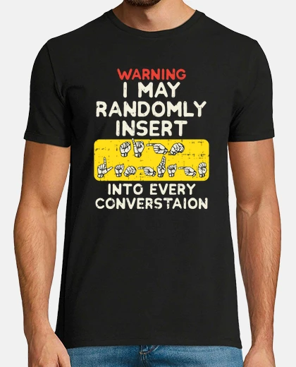 T-shirt Linguaggio dei segni americano
