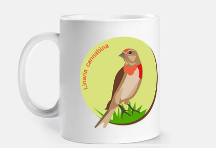 Mug linotte commune - linaria can nabina