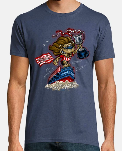 T-shirt lion and barge