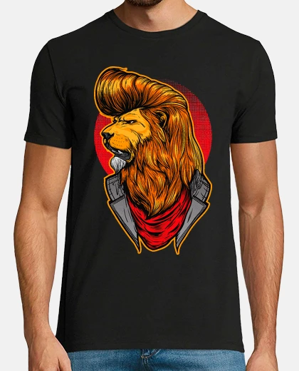 Tee-shirt lion rocka bill y