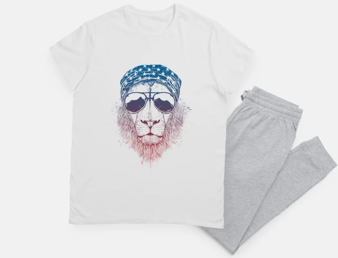 Pyjama lion sauvage