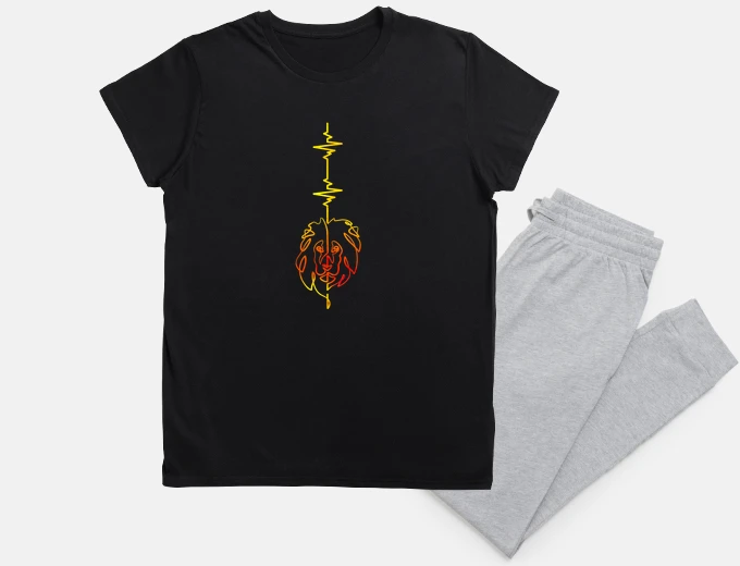 Pajama lion vertical heartbeat