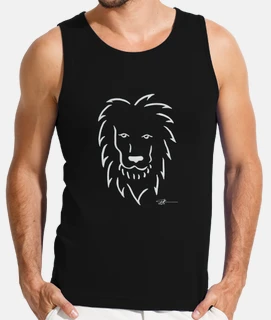 lion en blanc débardeur sport