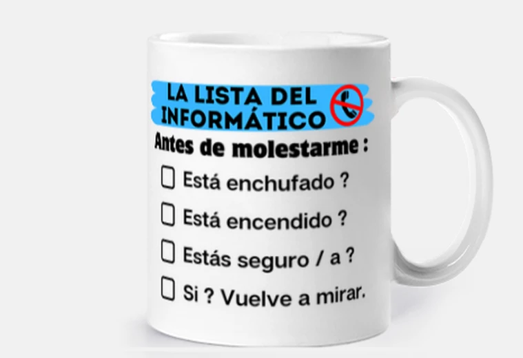 Taza Lista del informatico