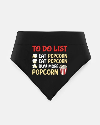 Mascotas lista delle cose da fare popcorn al cinema popcorn doggie
