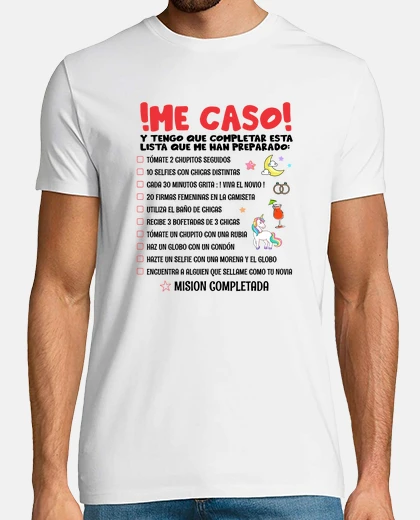 Tee-shirt liste demande petite amie test femme