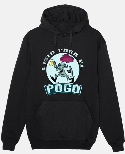 Sudadera Listo para el pogo, armadura medieval