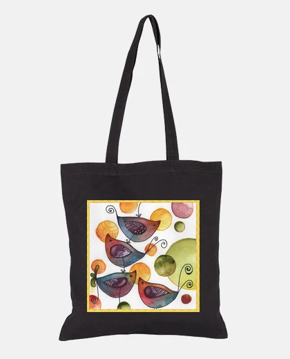 Bag little birds tote bag