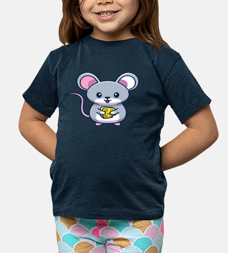 Children's little mouse with cheese