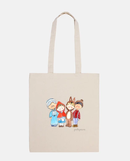 Bag little red riding hood. tote bag