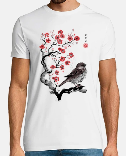 T-shirt little sp arrow sumi-e