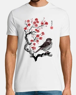 Little Sparrow sumi-e