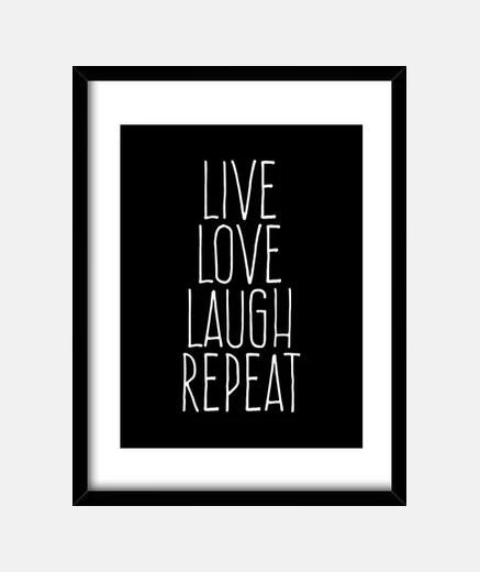 Quadro live amore risata ripetizione