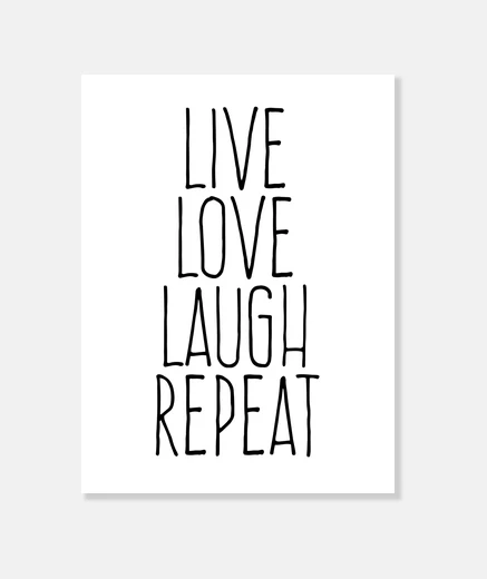 Wall live love laugh repeat