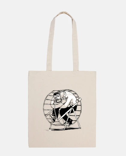 Borsa live per work - borsa in tela cotone 100x100