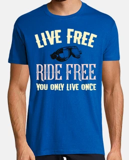 Live Free Ride Free YOLO   Vintage Look