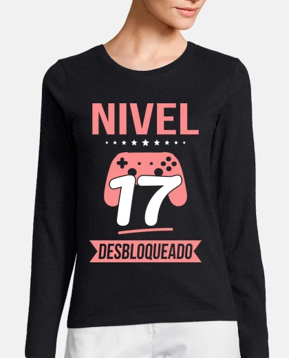 T-shirt livello 17 del 17° compleanno sbloccato