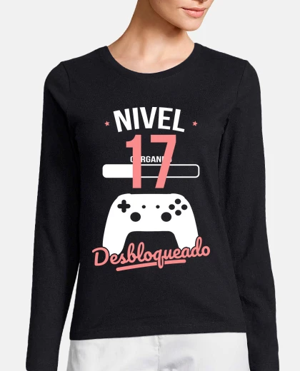 T-shirt livello 17 del 17° compleanno sbloccato