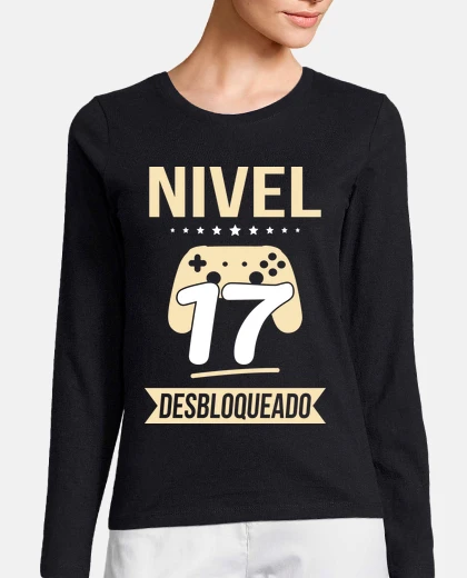 T-shirt livello 17 del 17° compleanno sbloccato