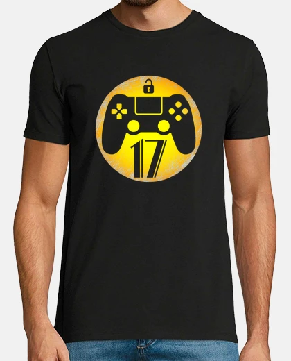T-shirt livello 17 sbloccato 17 anni compleanno