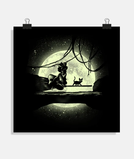 Poster livraison au clair de lune