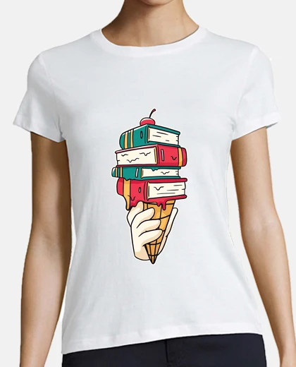 Tee-shirt livres de crème glacée