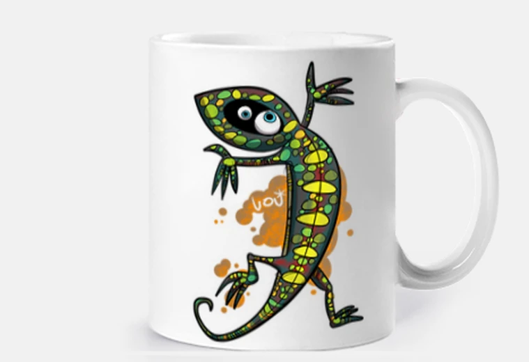 Cup lizard mug