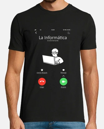 Camiseta llamada de la informatica info. laTostadora