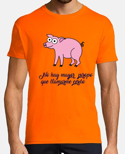 Camiseta Llámame cerdo