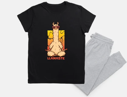 llamaste, lama in meditation, humorous, namaste,